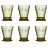Abeille waterglas 26 cl 6-pack, Olivengroen