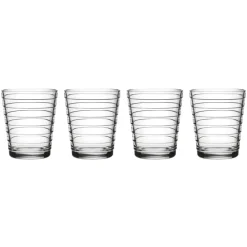 Aino Aalto drinkglas 4-pack 22 cl, Helder