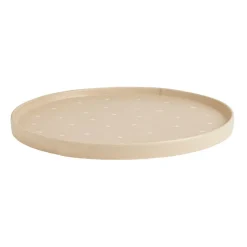 Aki dienblad Ø36,5 cm, Beige