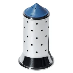 Alessi zoutvat, blauw-roestvrij staal