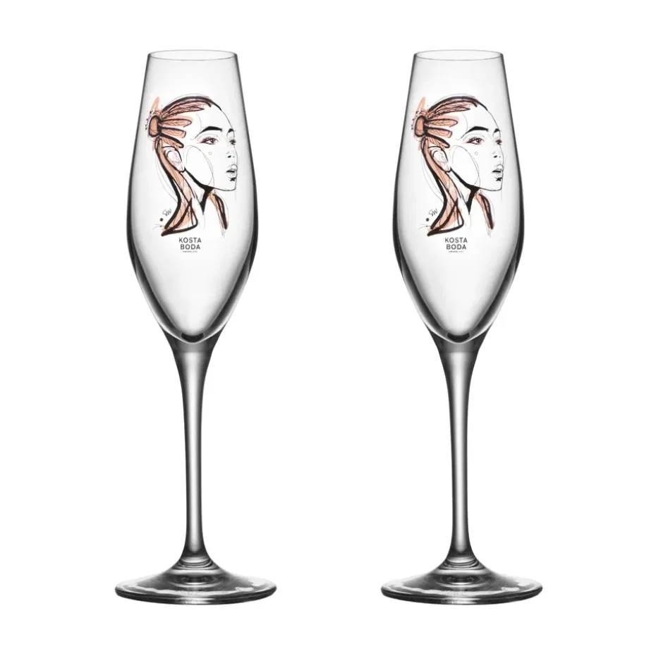 All about you champagneglas 24 cl 2-pack, Forever Yours