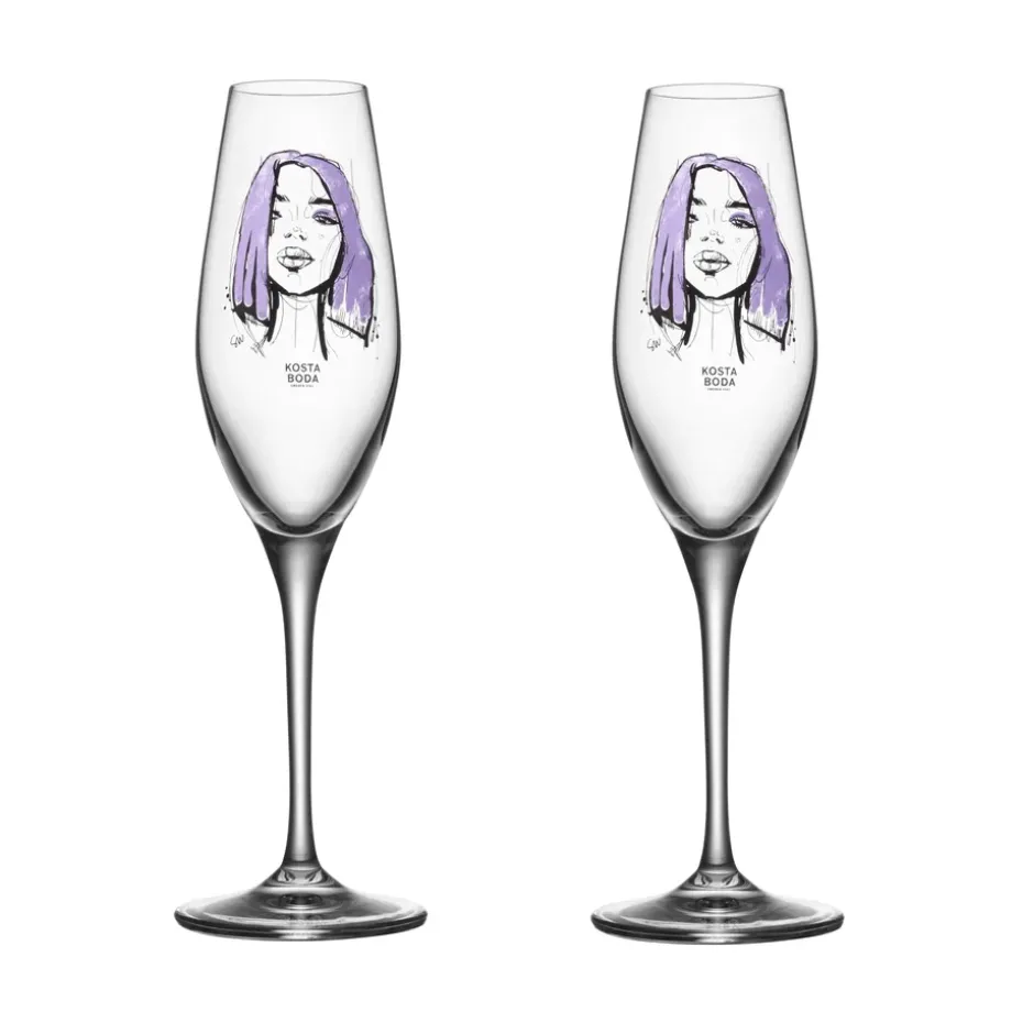 All about you champagneglas 24 cl 2-pack, Forever Mine