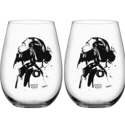 All about you glas 57 cl 2-pack, love him (grijs)