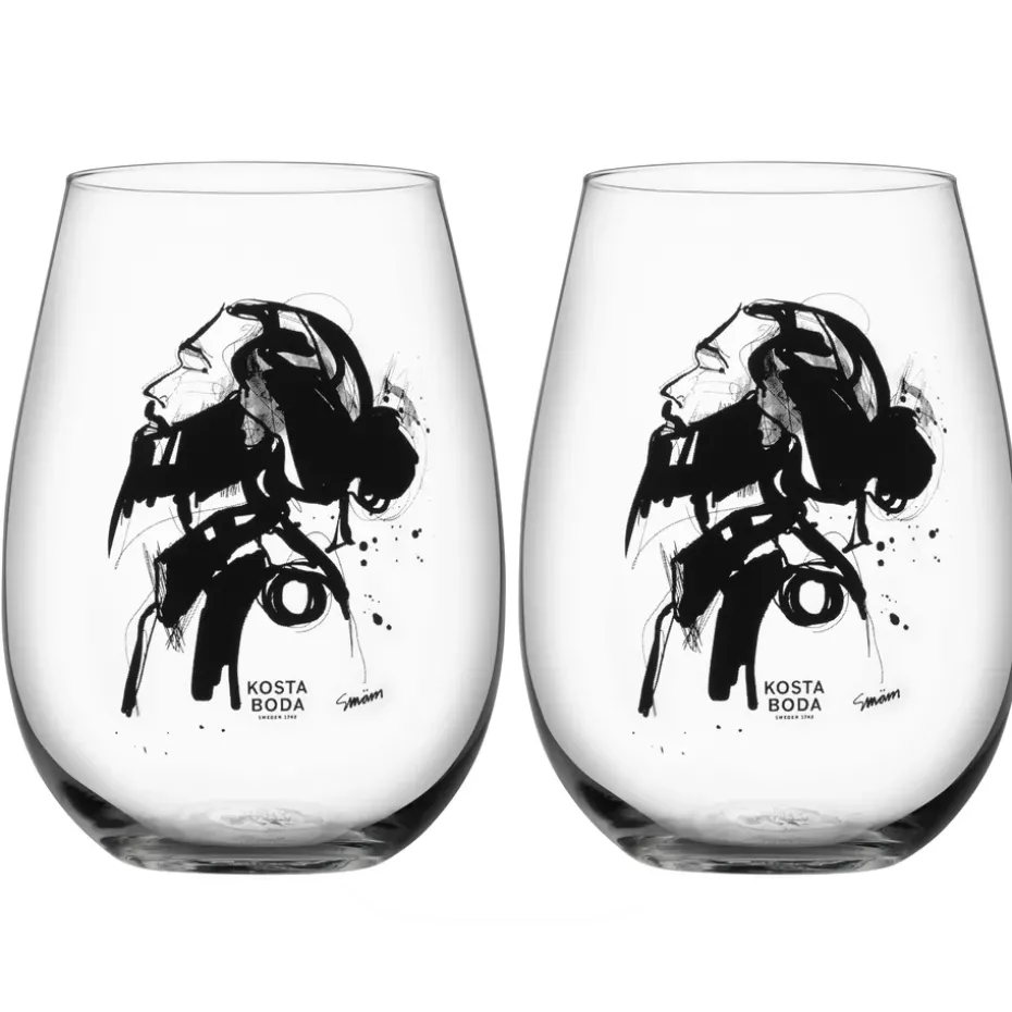 All about you glas 57 cl 2-pack, love him (grijs)