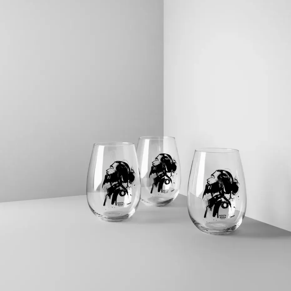 All about you glas 57 cl 2-pack, love him (grijs)