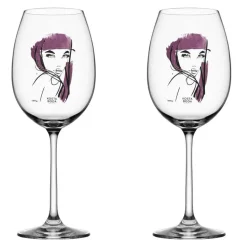 All about you wijnglas 52 cl 2 pack, purperrood