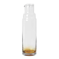 Amber karaf met deksel, 100 cl.