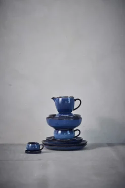 Amera espressokopje en schotel 8 cl, Blauw