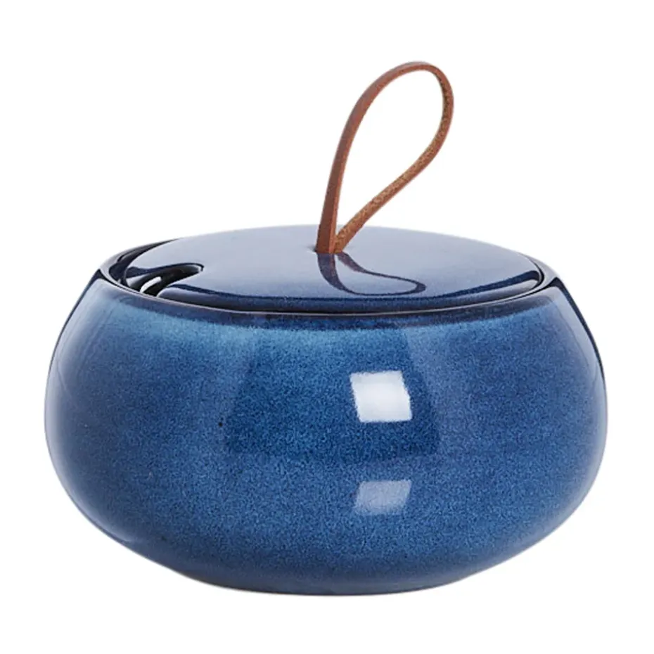 Amera suikerpot met deksel Ø13 cm, Blue