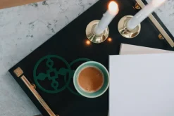 Anima Gemella glasonderzetters 4-pack, Groen