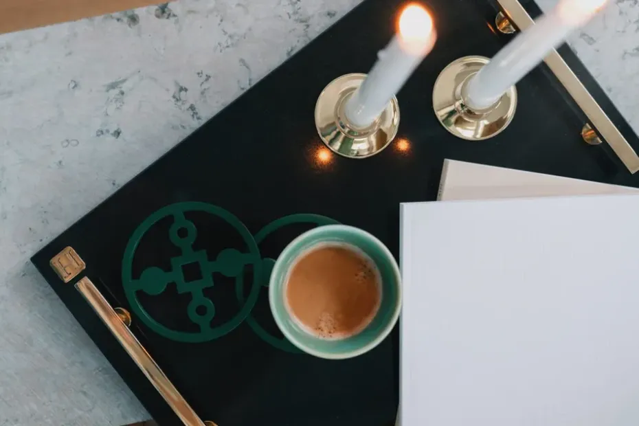 Anima Gemella glasonderzetters 4-pack, Groen