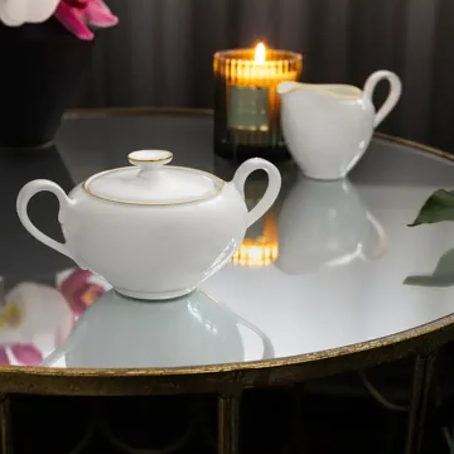 Anmut Gold suikerpot, Wit