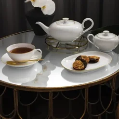 Anmut Gold theekan 1 l, Wit