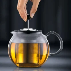 Assam theepot chroom, 1 l.
