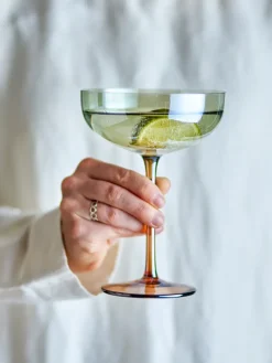 Aston cocktailglas 4-pack, Brons