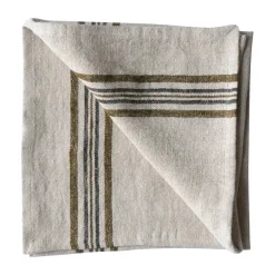 Astrid linnen servet 50x50 cm, Olive