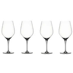 Authentis Bordeaux glas 65 cl, 4 stuks, transparant