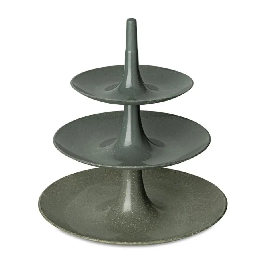 Babell koekjesschotel-etagère L, Nature ash grey