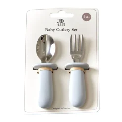 baby bestekset 2-delig, Glacier grey