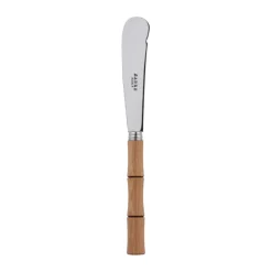 Bamboo shape botermes 16 cm, Light wood gelamineerd