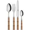 Bambou bestek 24-delig, Natural wood
