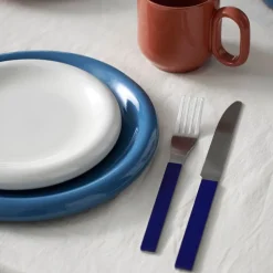 Barro bord, Dark blue, Ø24 cm 2-pack