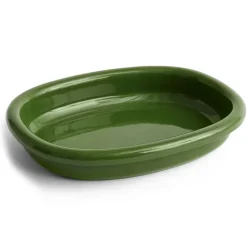 Barro ovale serveerschaal, Green, large 27x36 cm