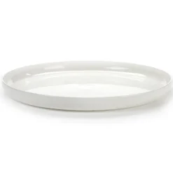 Base serveerschaal met hoge rand wit, 32 cm