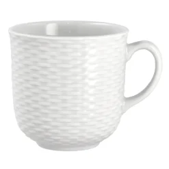 Basket mok 37 cl, Wit