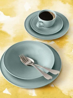 Beat serviesset 30-delig, Arctischblauw