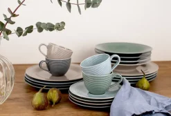 Beat serviesset 12-delig, Parelgrijs