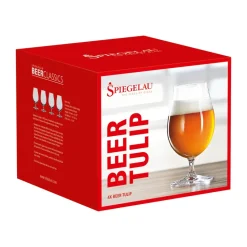 Beer Classics tulpvormig glas 44 cl, 4 stuks, transparant