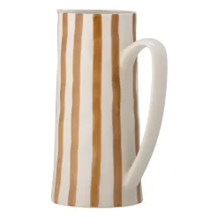 Begonia kan aardewerk 23,5 cm, Bruine strepen