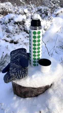 Berså thermos 0.75l, Wit-groen