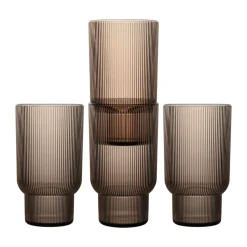 Billi drinkglas 43 cl 4-pack, Bruin