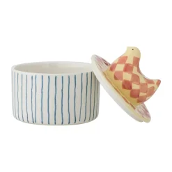 Biona schaal met deksel Ø11 cm, Roos