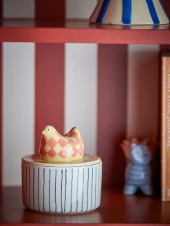 Biona schaal met deksel Ø11 cm, Roos