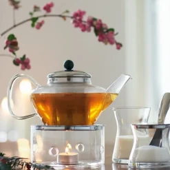 Bistro theewarmer, chroom