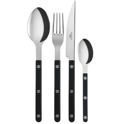 Bistrot bestek shiny 24-delig, Black