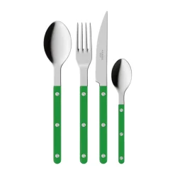 Bistrot solid bestekset 4-delig, Garden green