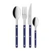 Bistrot solid bestekset 4-delig, Navy blue