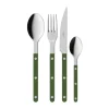 Bistrot solid bestekset 4-delig, Green