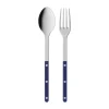 Bistrot solid serveerbestek 2-delig, Navy blue