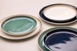 Bitz bord gastro Ø 21 cm, Wit-donkerblauw