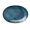 Bitz schaal ovaal 25x36 cm, Zwart-donkerblauw