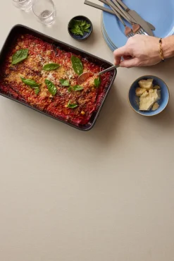 Bitz schotel rechthoekig 21x28 cm, Black-blue