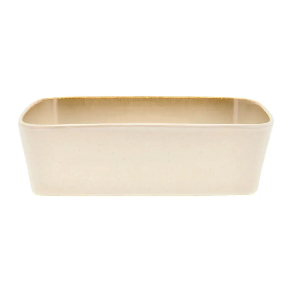 Bitz schotel rechthoekig 21x28 cm, Cream white