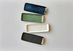 Bitz serveerschaal 38x14 cm, Zwart-groen