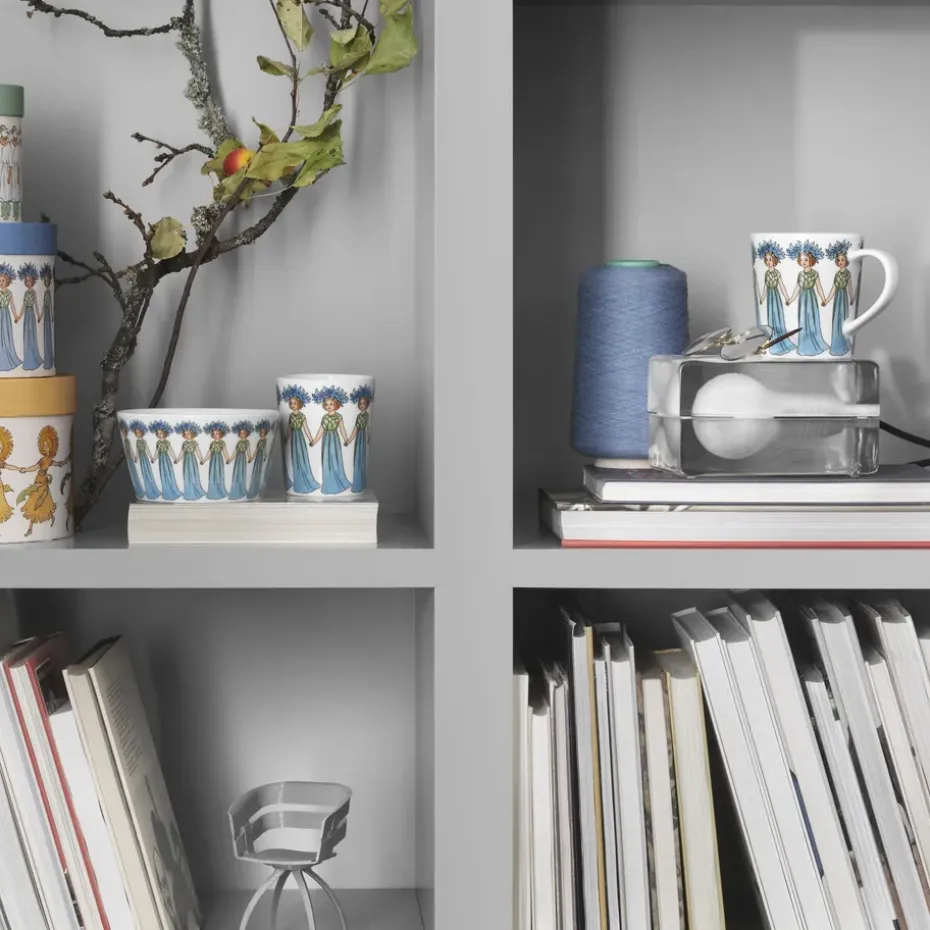 Blåklint mok met oor, 40 cl.