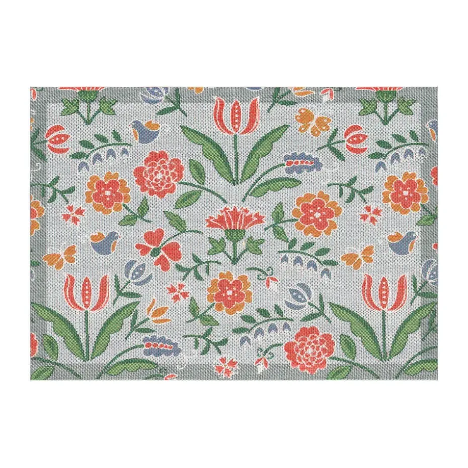 Blomglänta placemat 35x48 cm, Multi